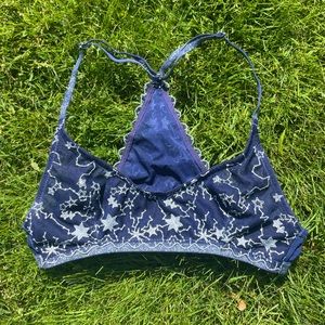 NWOT Free People Galaxy Mesh Bralette
